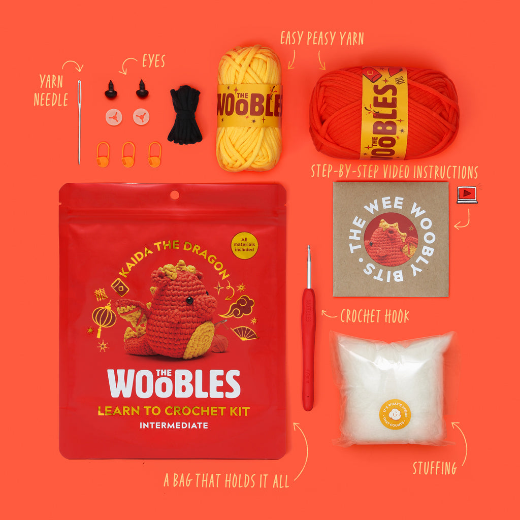 Kit de crochet rouge Kaida le dragon