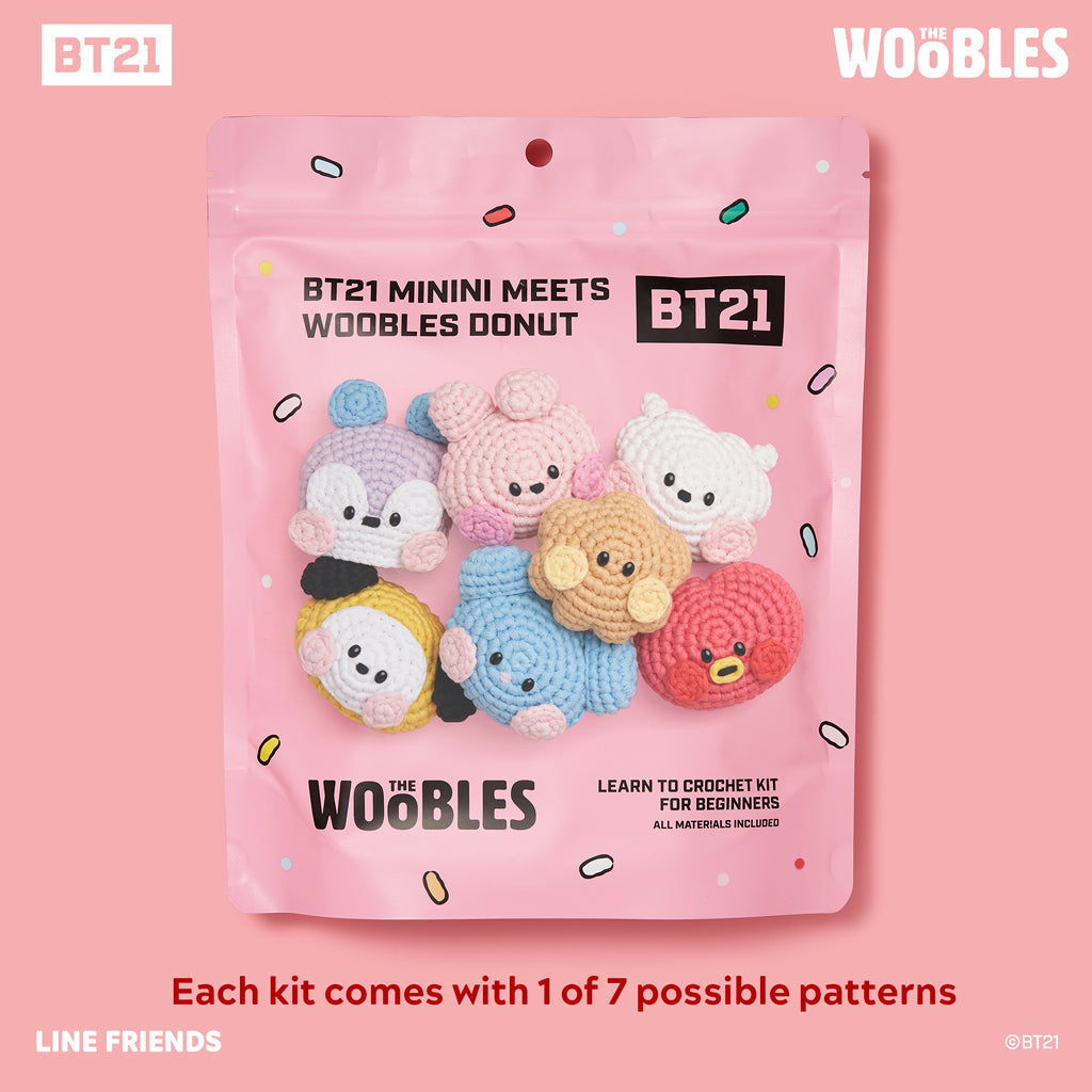 Kit de crochet pour sac aveugle BT21 minini Donut
