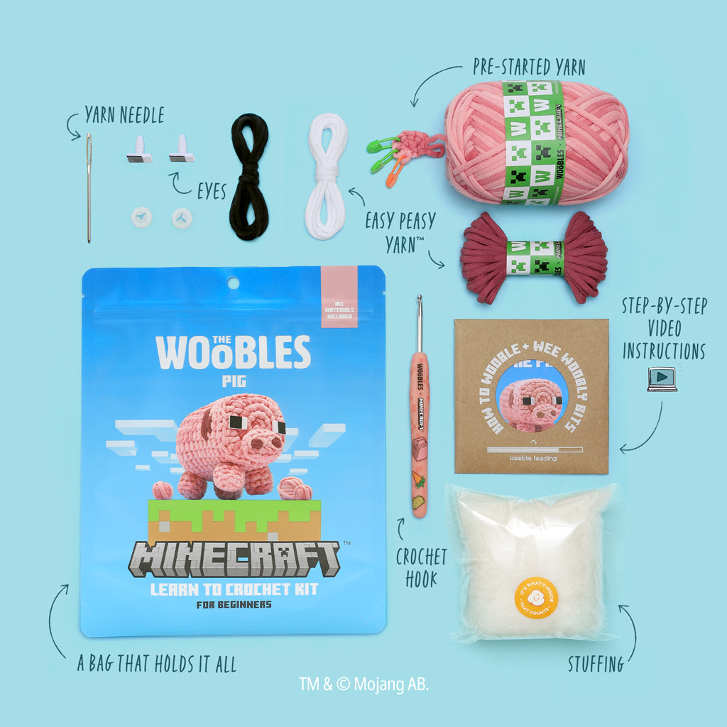 Kit de crochet cochon Minecraft